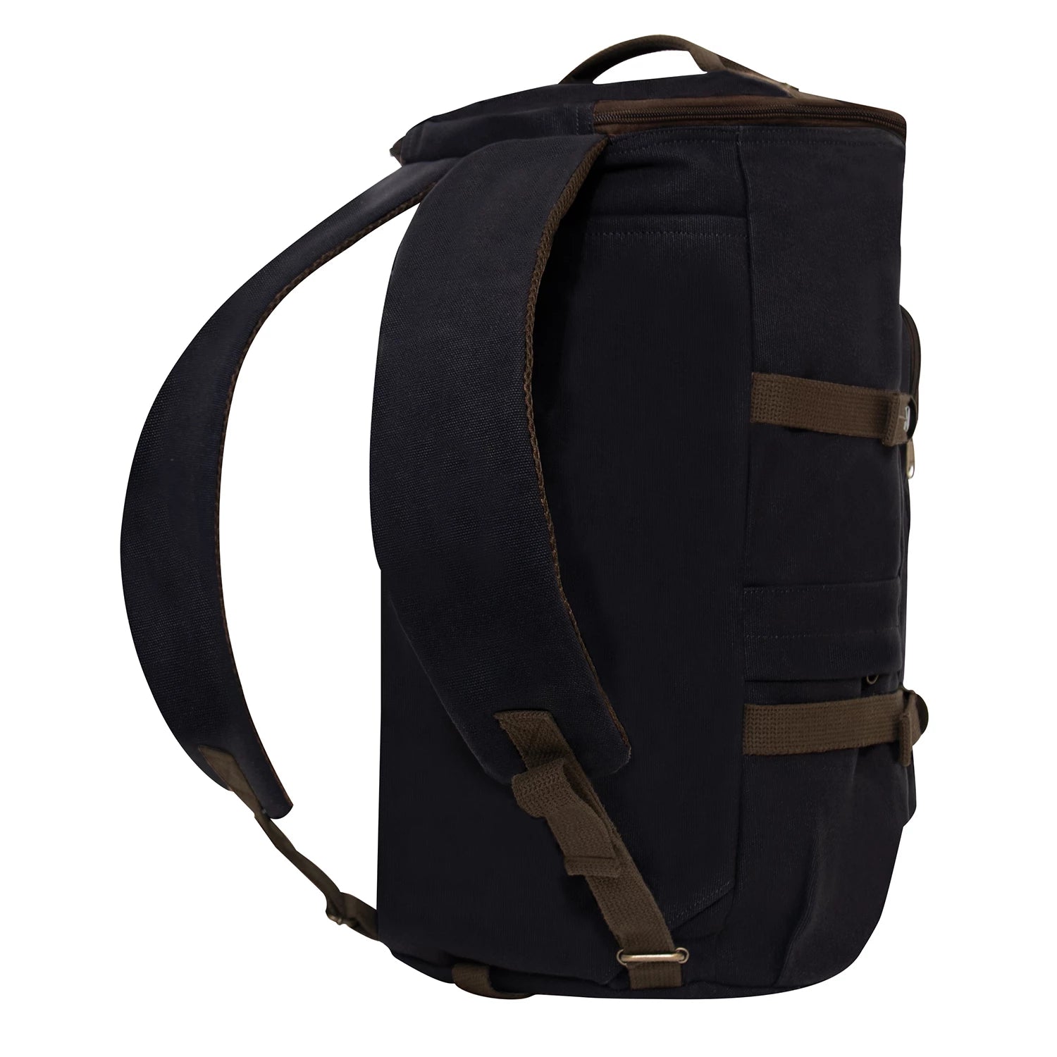Rothco Convertible Canvas Duffle / Backpack - 19 Inches Coyote reverse view