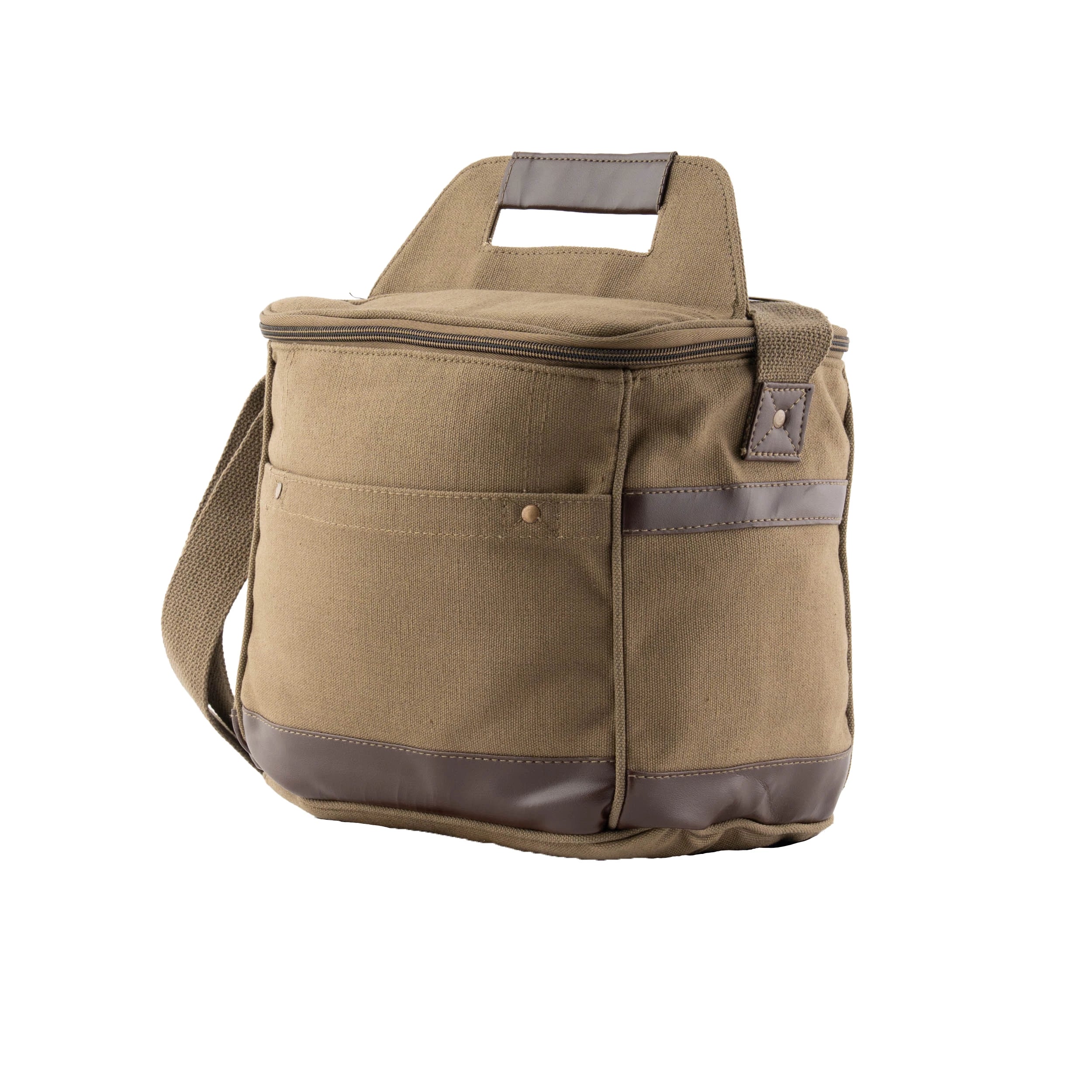 Rothco Canvas Insulated Cooler Bag Olive Drab New Arrivals reverse view
