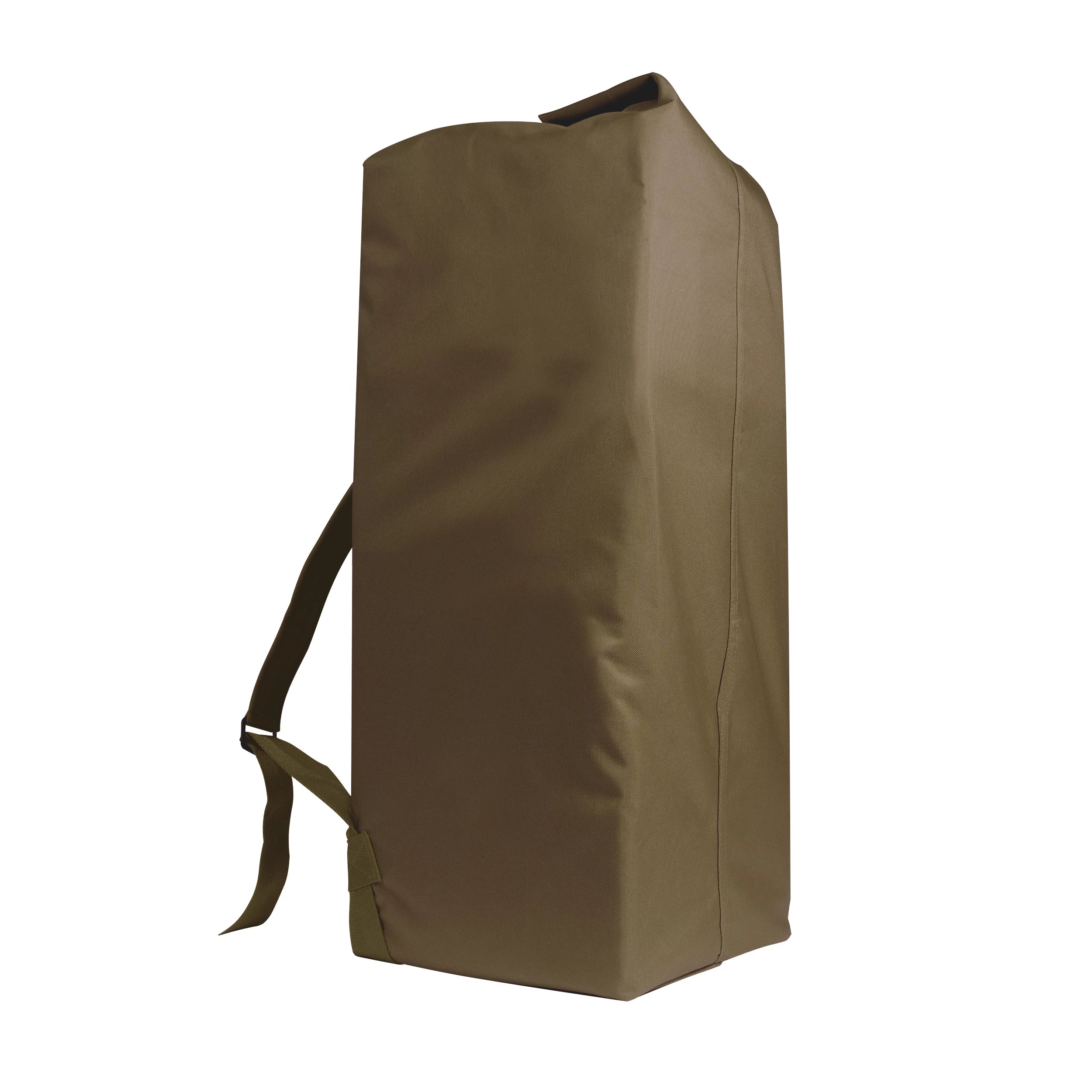 Rothco G.I. Type Enhanced Double Strap Duffle Bag Olive angled product photo