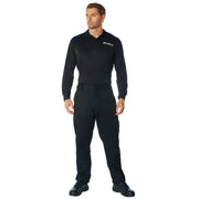 Rothco Moisture Wicking Long Sleeve Security Polo T-Shirts close-up photo