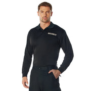 Rothco Moisture Wicking Long Sleeve Security Polo T-Shirts detail photo