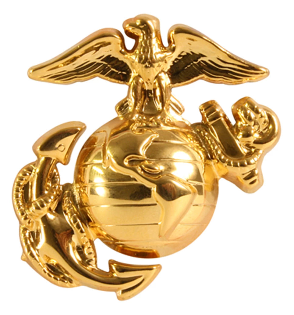 Rothco U.S.M.C. Cap Pin Bronze Military Pins & Military Ribbons detail photo