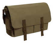 Rothco Deluxe Vintage Canvas Messenger Bag - Olive Drab secondary detail view