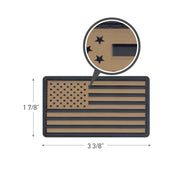 Rothco PVC US Flag Patch With Hook Back