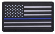 Rothco PVC Thin Blue Line Flag Patch - Hook Back additional view