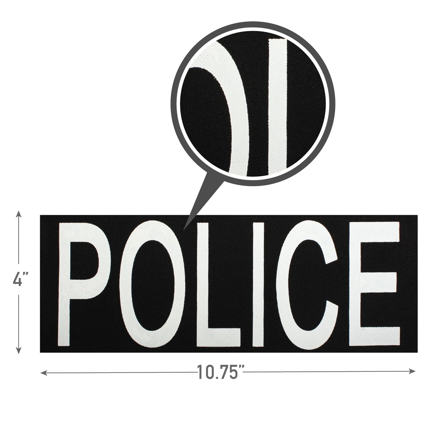 Rothco Police Patch With Hook Back Public Safety Patches alternate photo