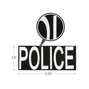 Rothco Police Patch With Hook Back Public Safety Patches close-up photo