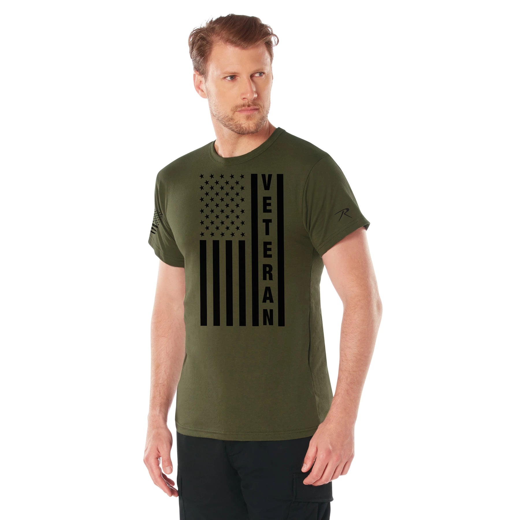 Rothco Veteran Flag T-Shirt Graphic Print detail photo