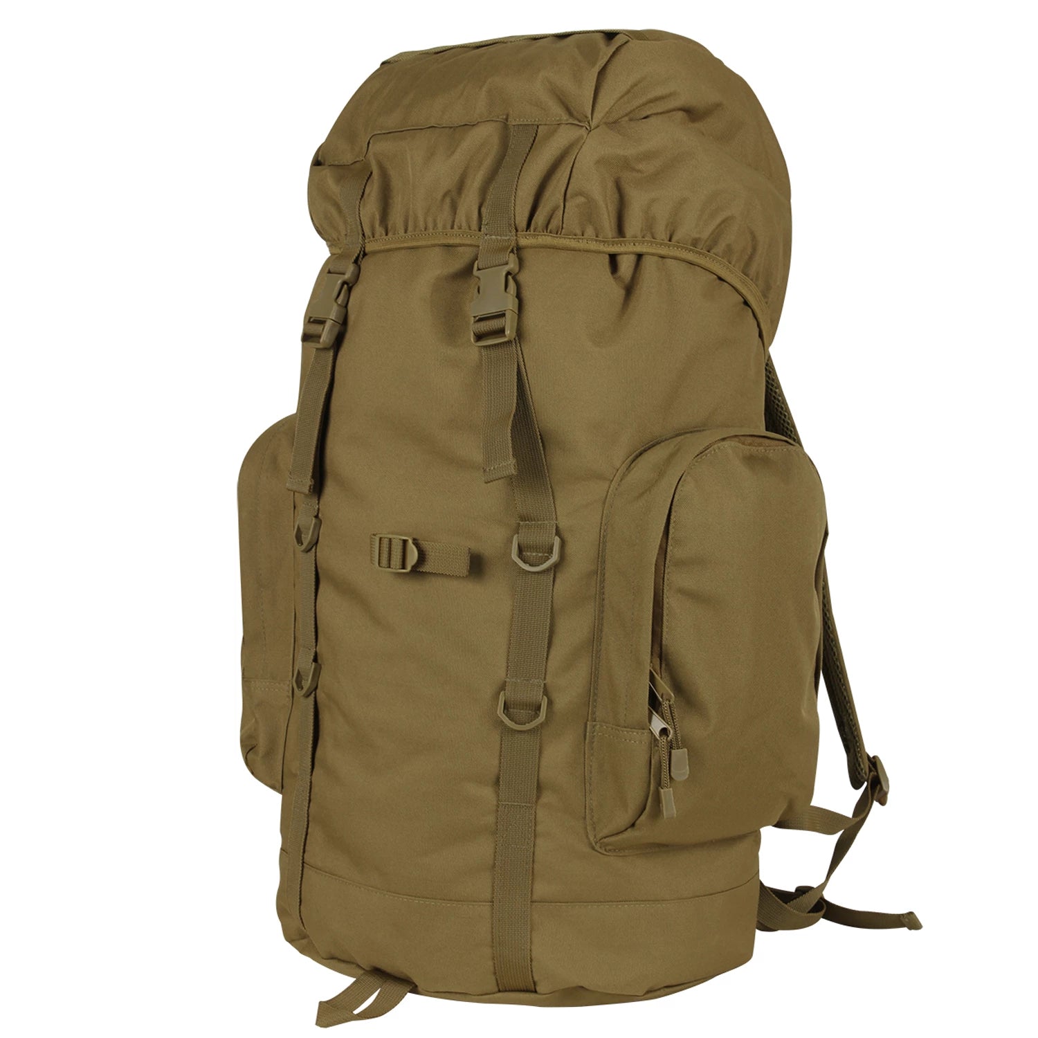 Rothco 45L Tactical Backpack Black Packs side detail photo