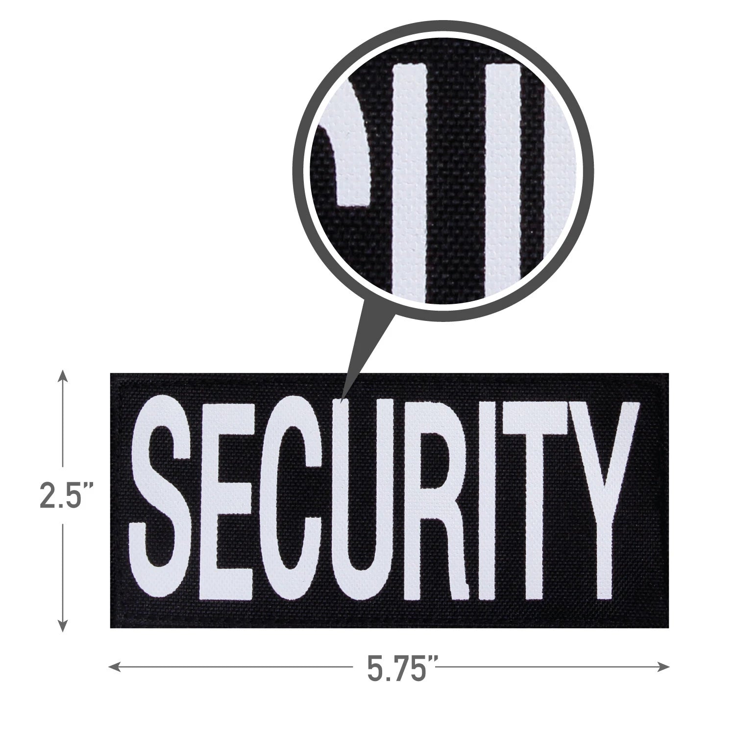 Rothco Security Patch With Hook Back Public Safety Patches close-up photo