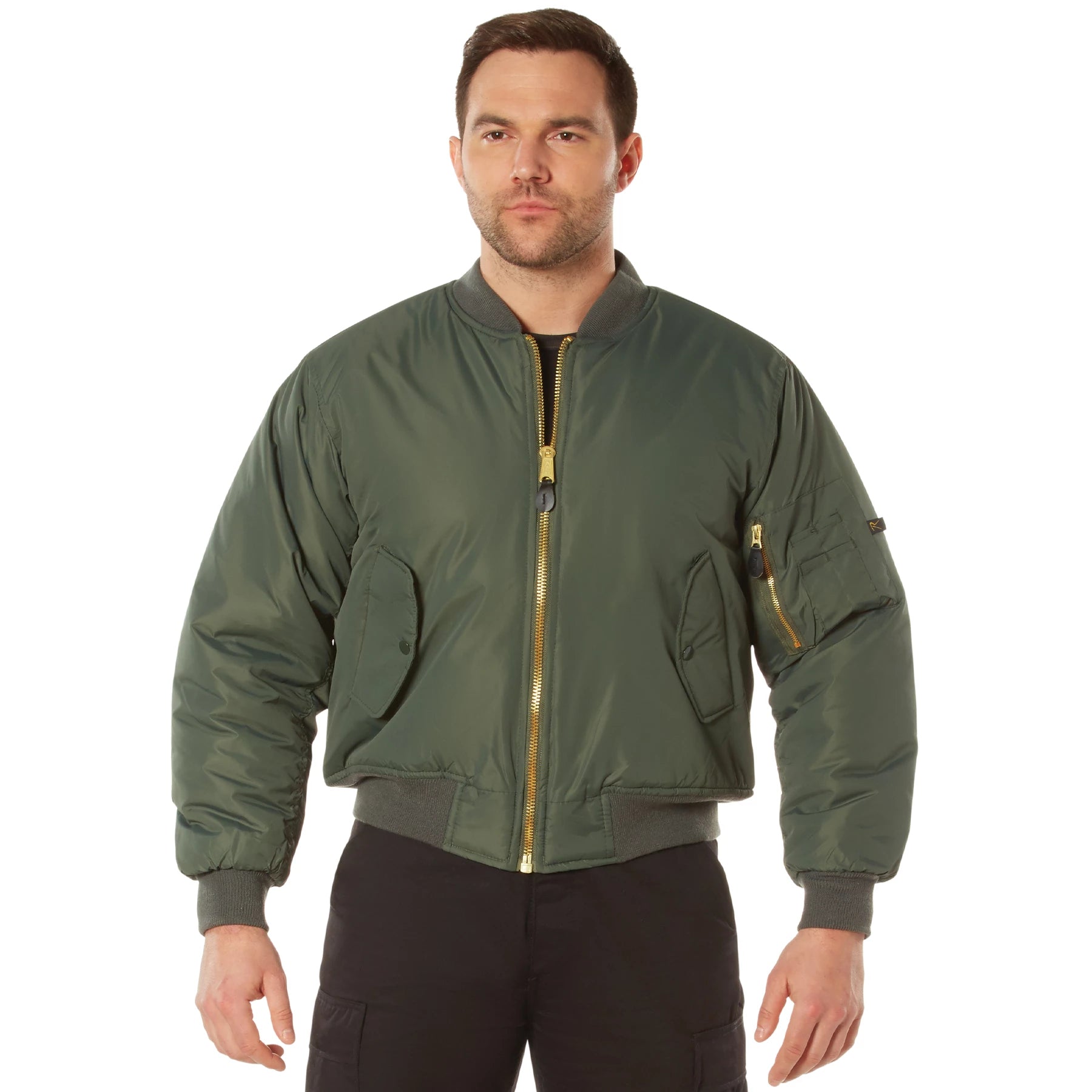 Rothco Enhanced Nylon MA-1 Flight Jacket Sneak Previews side detail photo