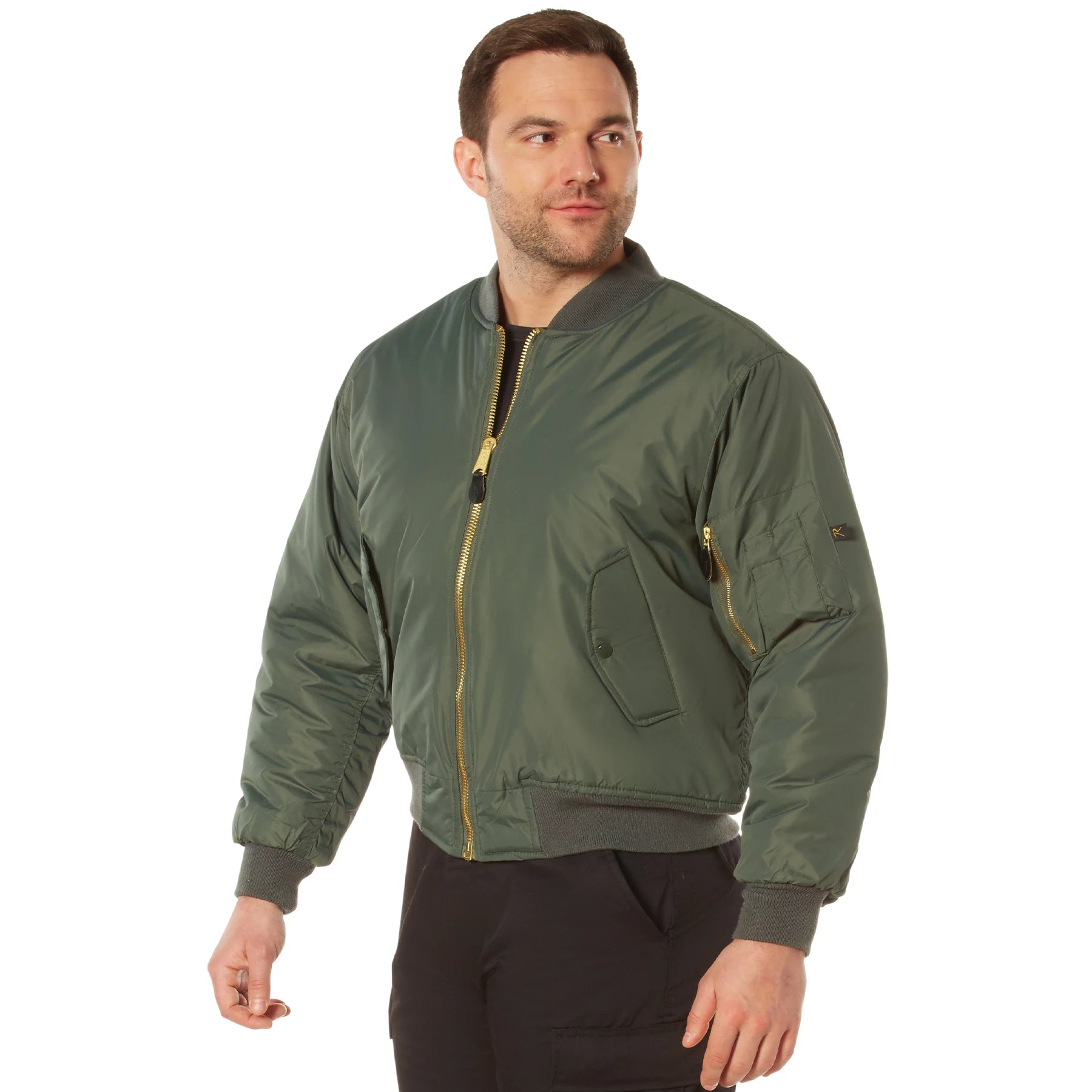 Rothco Enhanced Nylon MA-1 Flight Jacket Sneak Previews reverse view