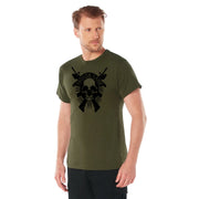 Rothco Molon Labe Skull T-Shirt Graphic Print detail photo