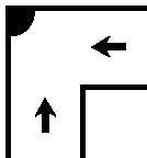 Lester Brossard Mirrors 90 Degree View Quarter Dome Mirrors - Acrylic Lens / Hardboard Back - Lester Brossard