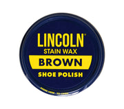 Lincoln Stain Wax Shoe Polish - Brown - Security Pro USA