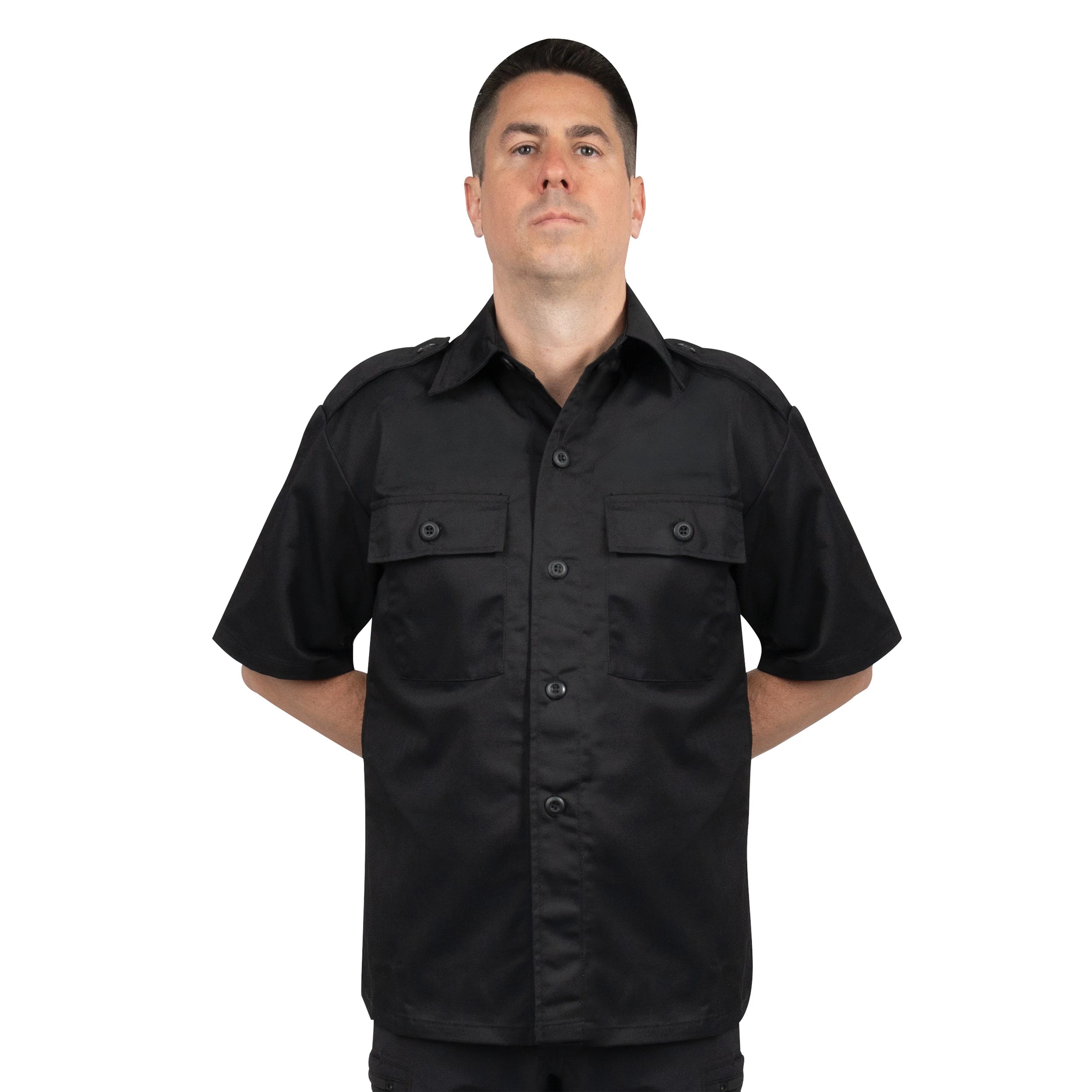 Short Sleeve Tactical Shirt - Black
