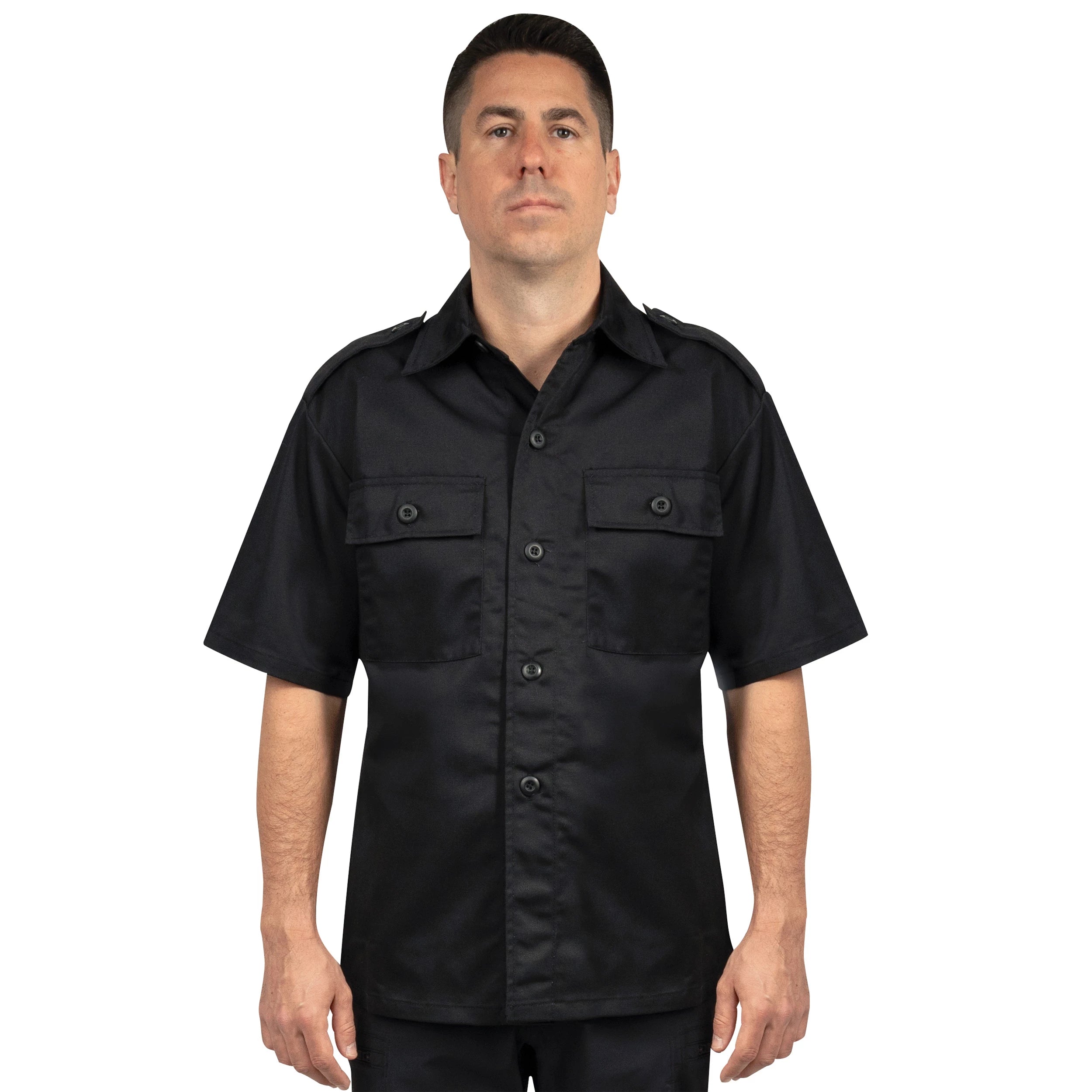 Short Sleeve Tactical Shirt - Black