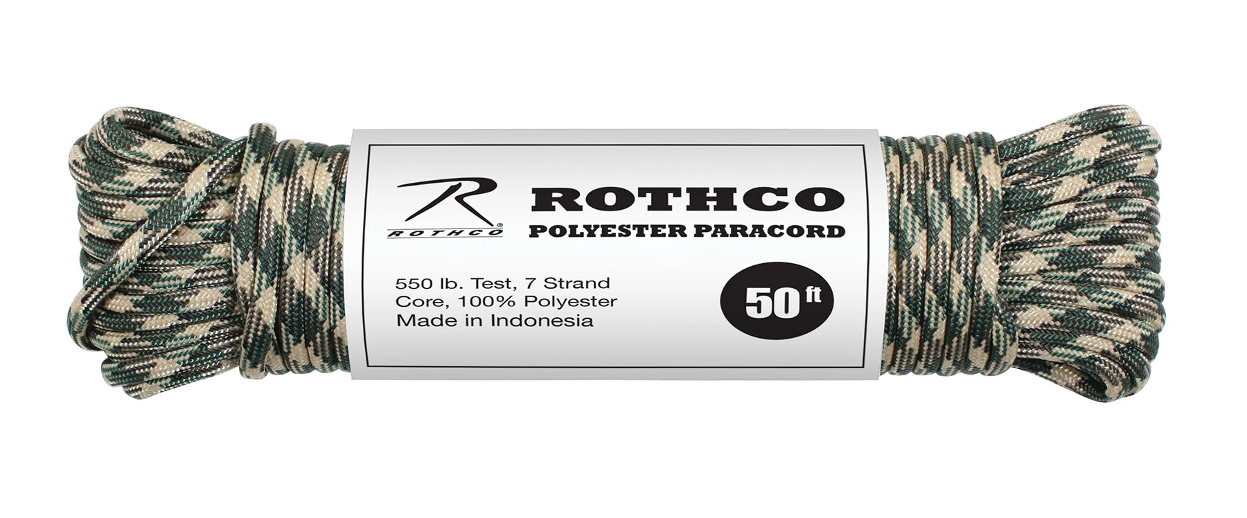 Rothco 550lb Type III Polyester Paracord