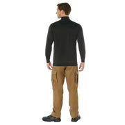 Moisture Wicking Mock Turtleneck - Black