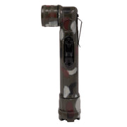 Rothco Mini Army Style Flashlight Woodland Camo Military Flashlights side detail photo