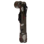 Rothco Mini Army Style Flashlight Woodland Camo Military Flashlights angled product photo