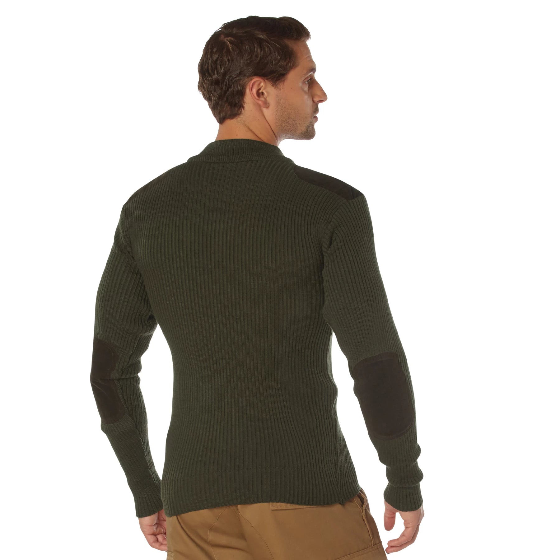 Rothco Quarter Zip Acrylic Commando Sweater Sweaters close-up photo