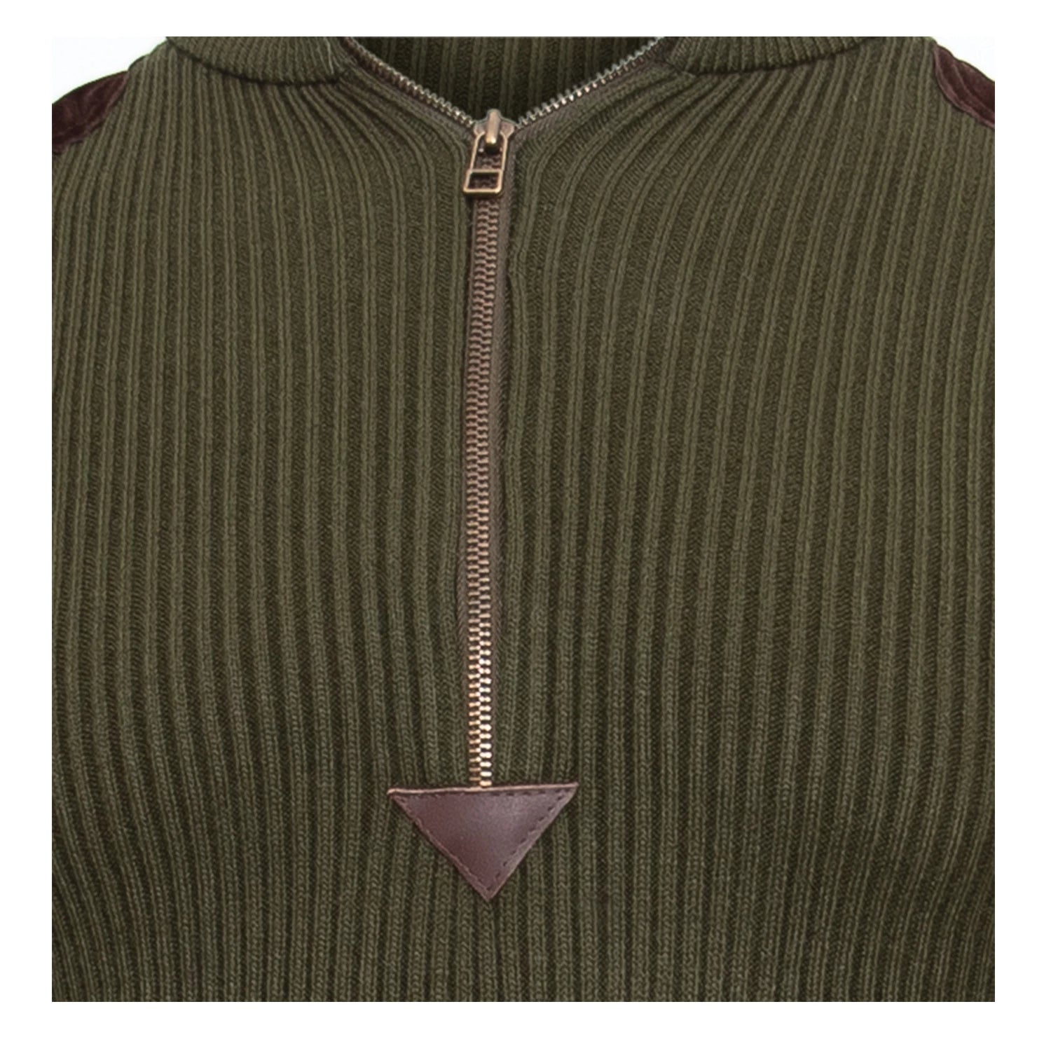 Rothco Quarter Zip Acrylic Commando Sweater Sweaters reverse view