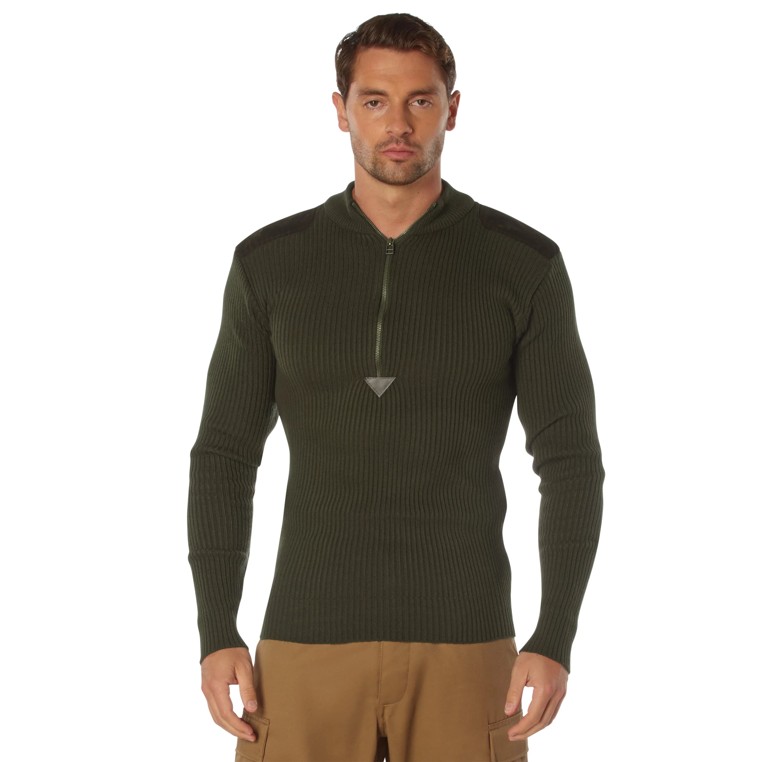 Rothco Quarter Zip Acrylic Commando Sweater Sweaters alternate photo