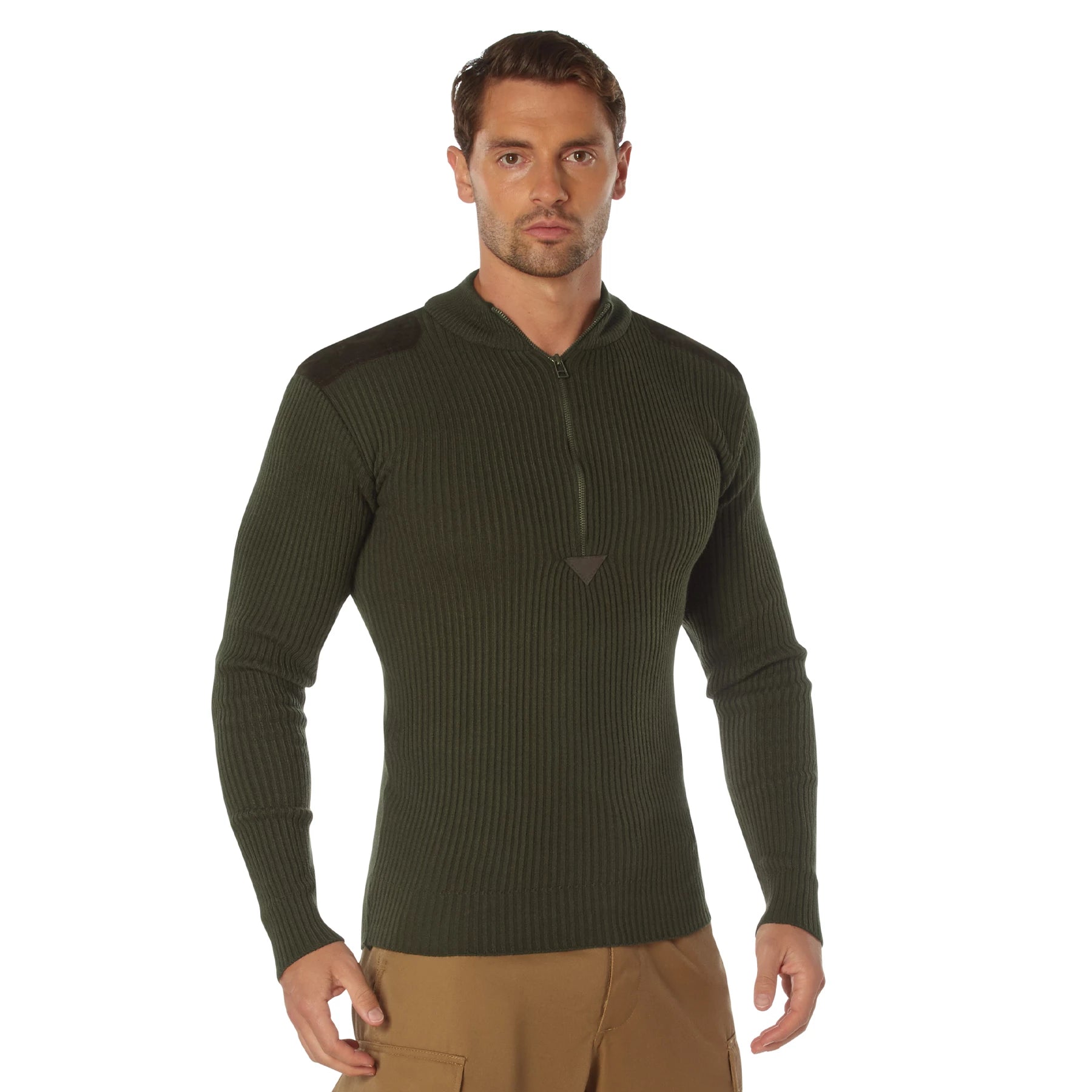 Quarter Zip Acrylic Commando Sweater