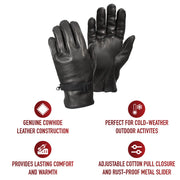 Rothco D3-A Type Leather Gloves Military alternate photo