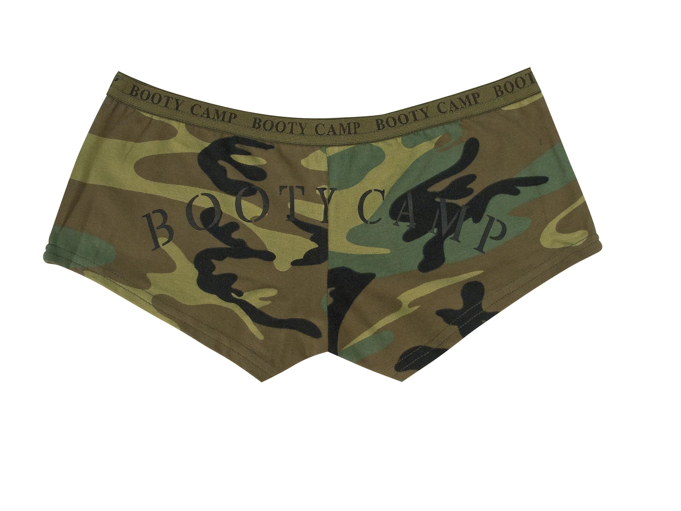Rothco Woodland Camo Booty Camp Booty Shorts & Tank Top detail photo