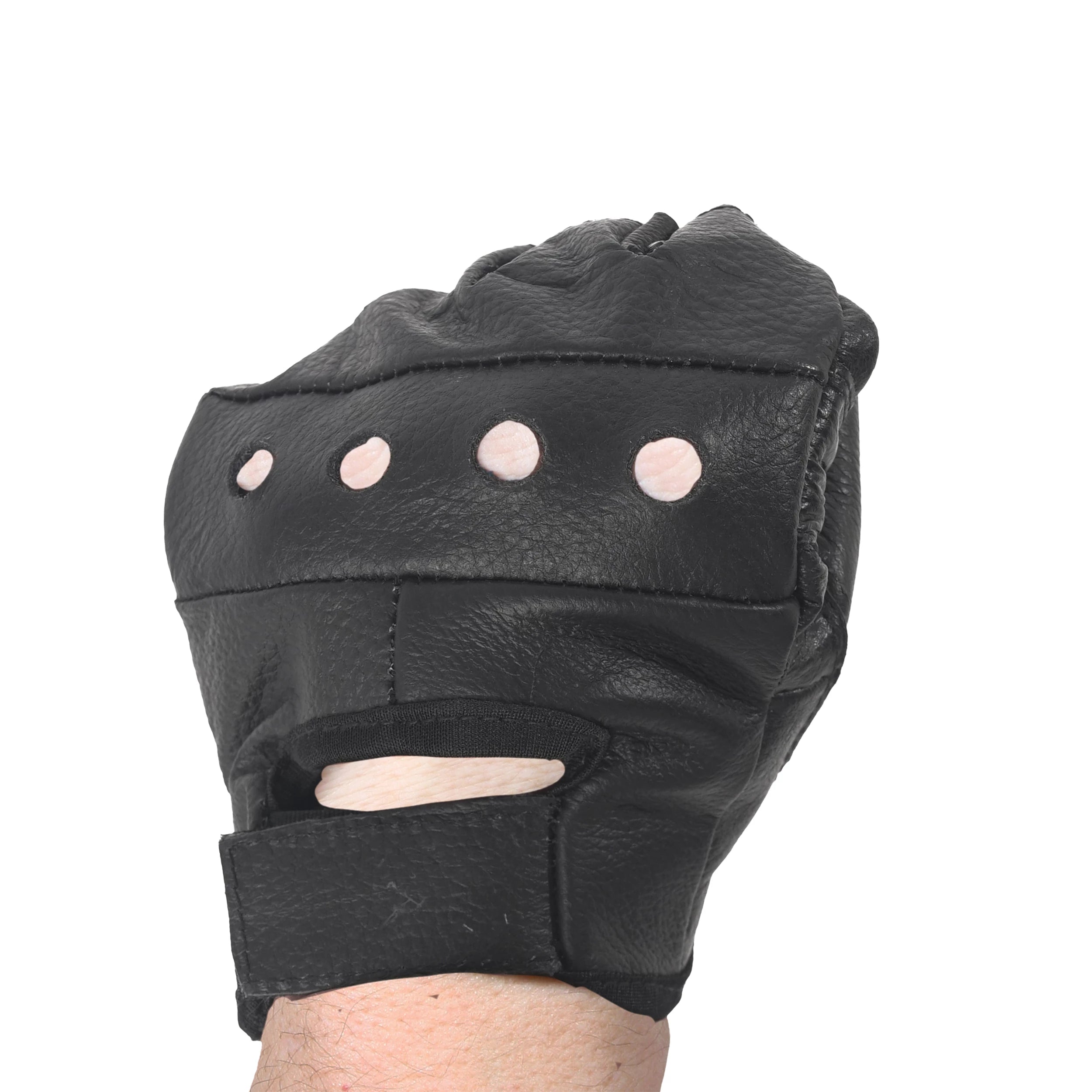 Rothco Fingerless Biker Gloves Duty & Tactical side detail photo