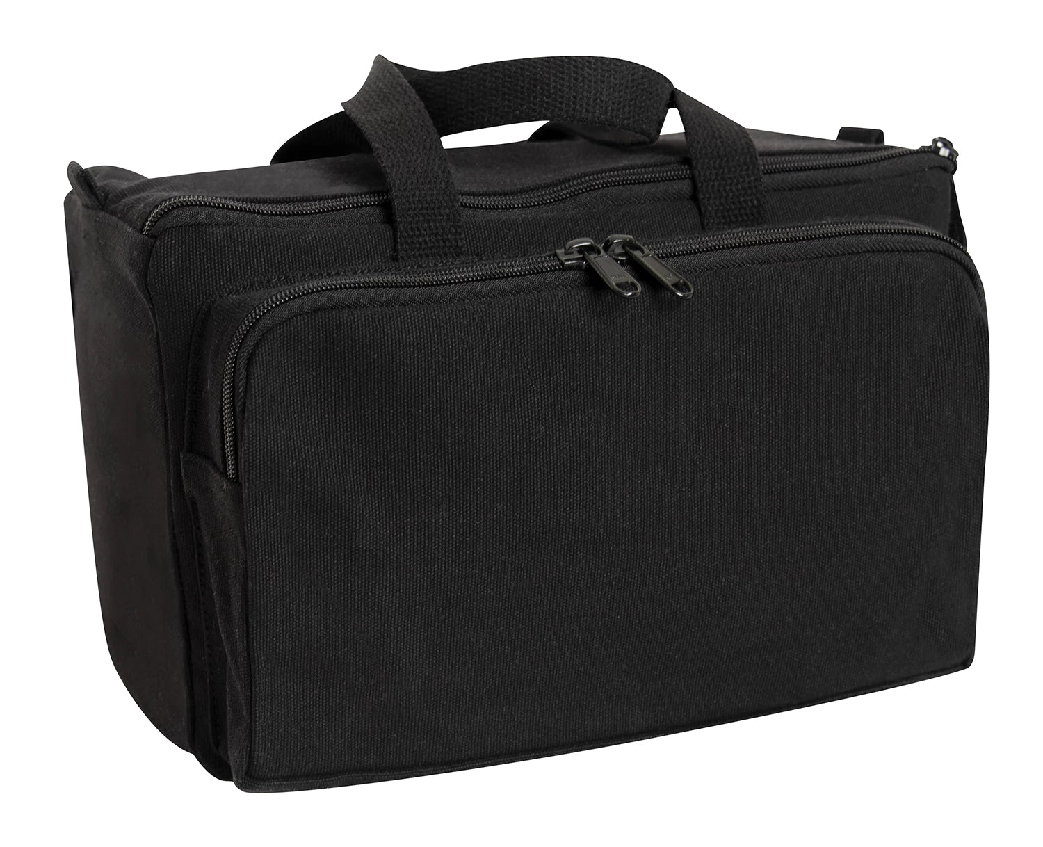 Rothco Canvas Tactical Shooting Range Bag - Black Military Tool detail photo