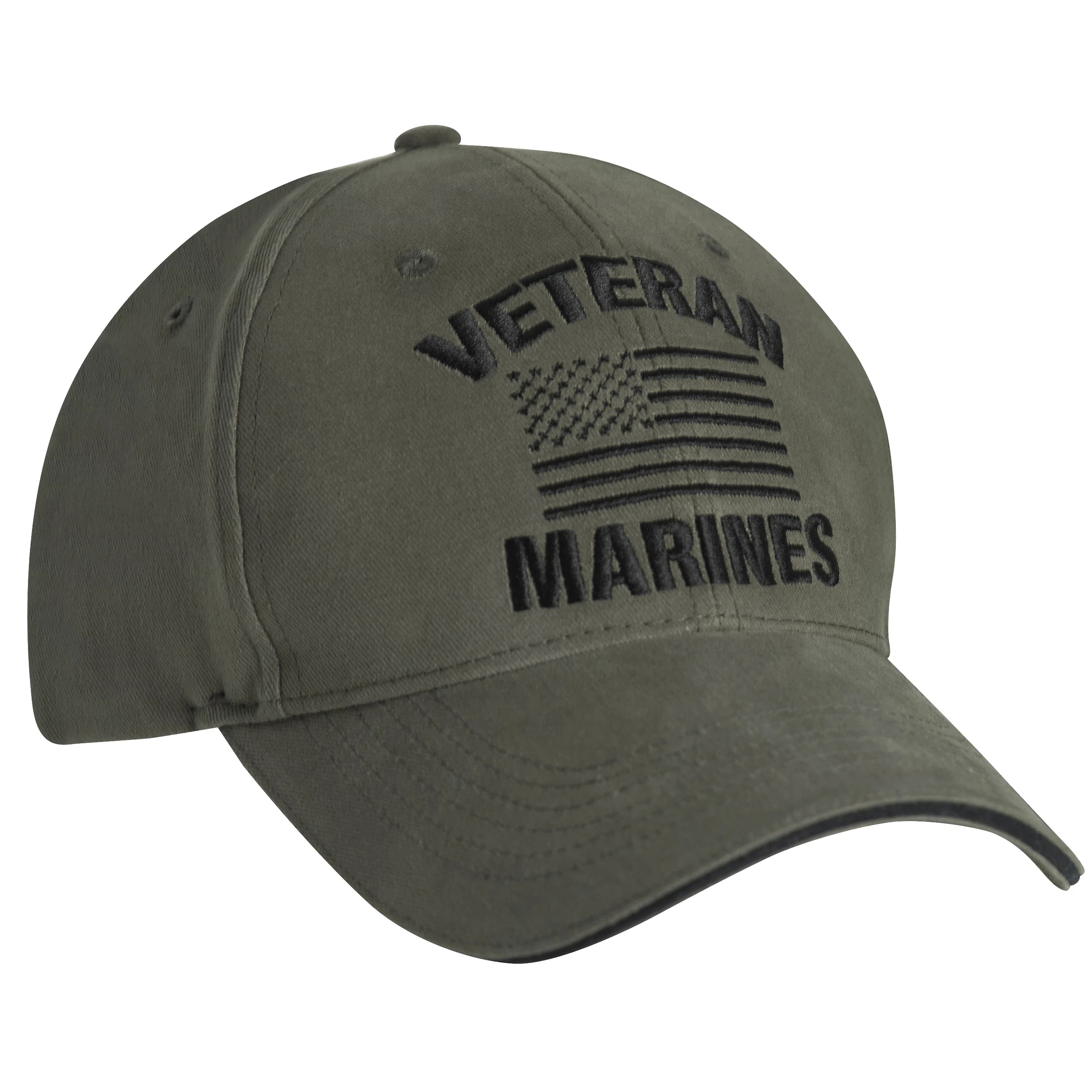Rothco Vintage Veteran Low Profile Cap Baseball Caps reverse view