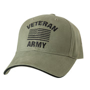 Rothco Vintage Low Profile Cap - Army Veteran Baseball Caps detail photo