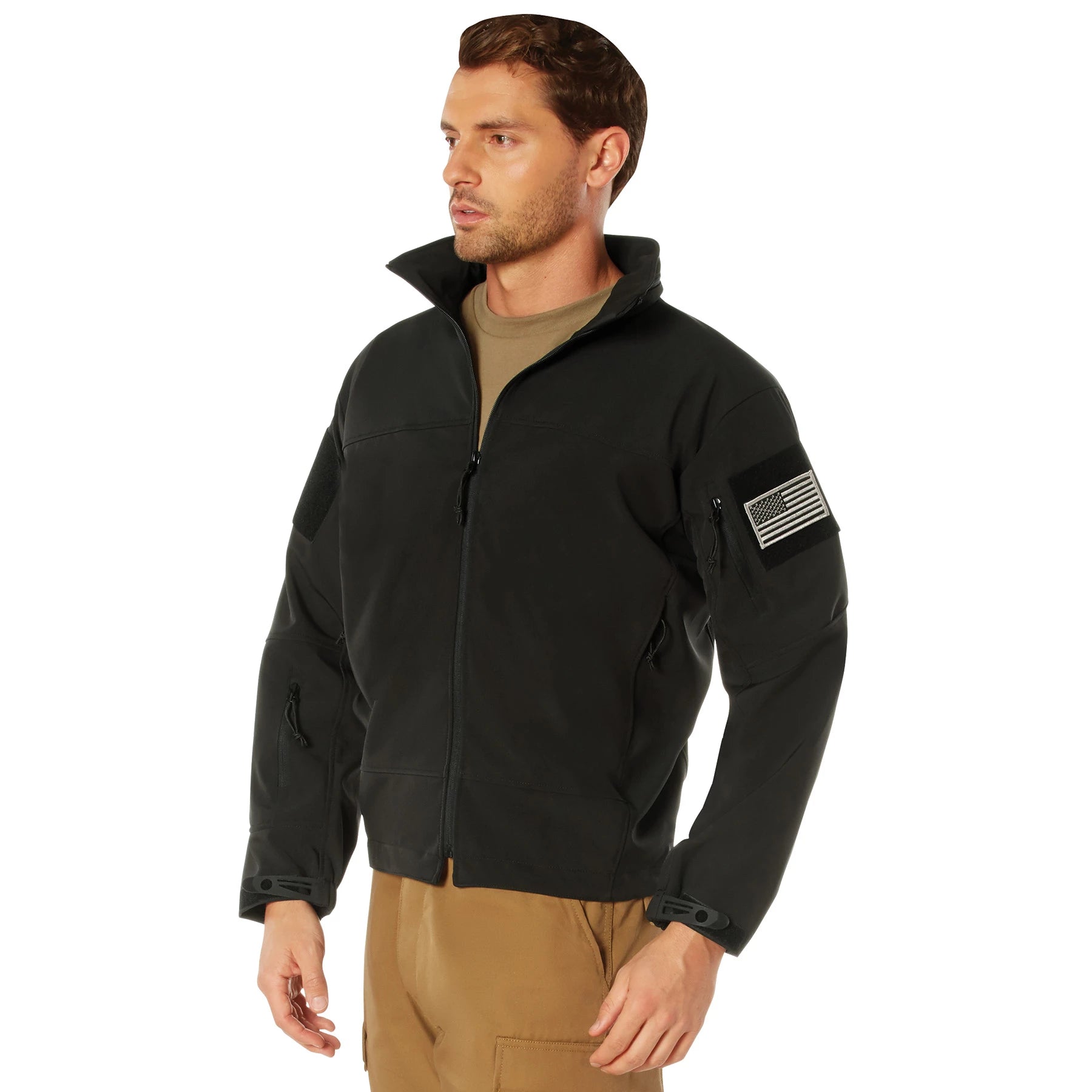 Rothco Stealth Ops Soft Shell Tactical Jacket Jackets detail photo