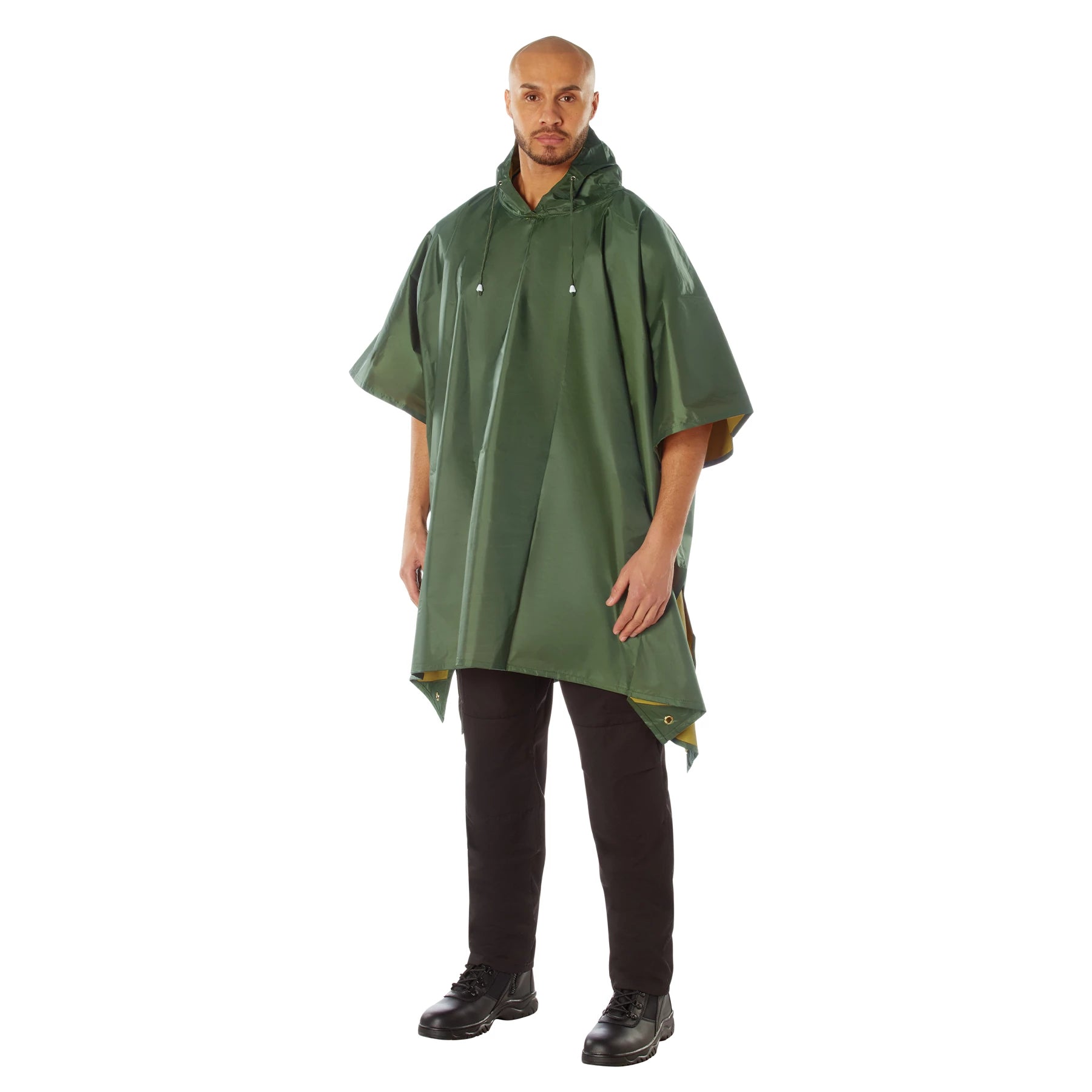 Rothco Reversible Rubberized Poncho Rain Ponchos close-up photo