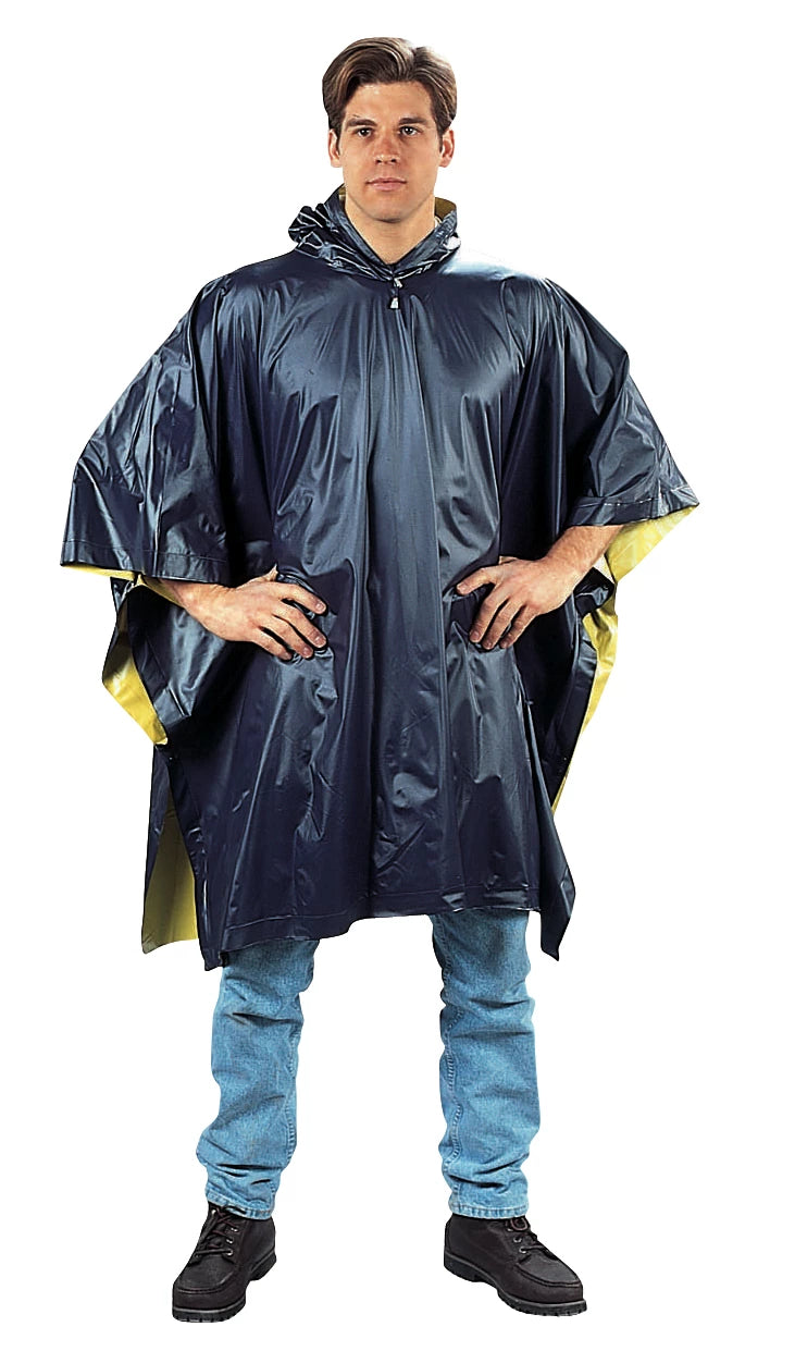Rothco Reversible PVC Ponchos Olive Drab Rain close-up photo
