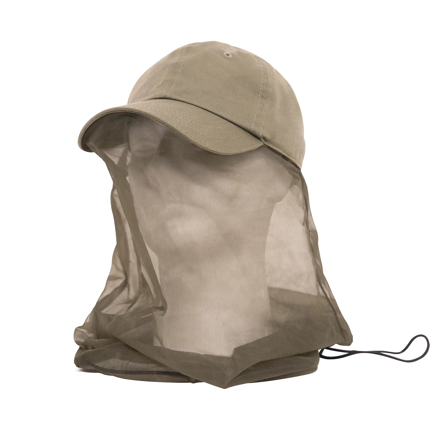 Rothco Operator Cap With Mosquito Net Khaki Low Profile Baseball additional view