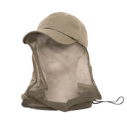 Rothco Operator Cap With Mosquito Net Khaki Low Profile Baseball additional view