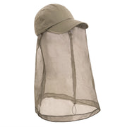 Rothco Operator Cap With Mosquito Net Khaki Low Profile Baseball close-up photo