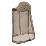 Rothco Operator Cap With Mosquito Net Khaki Low Profile side detail photo