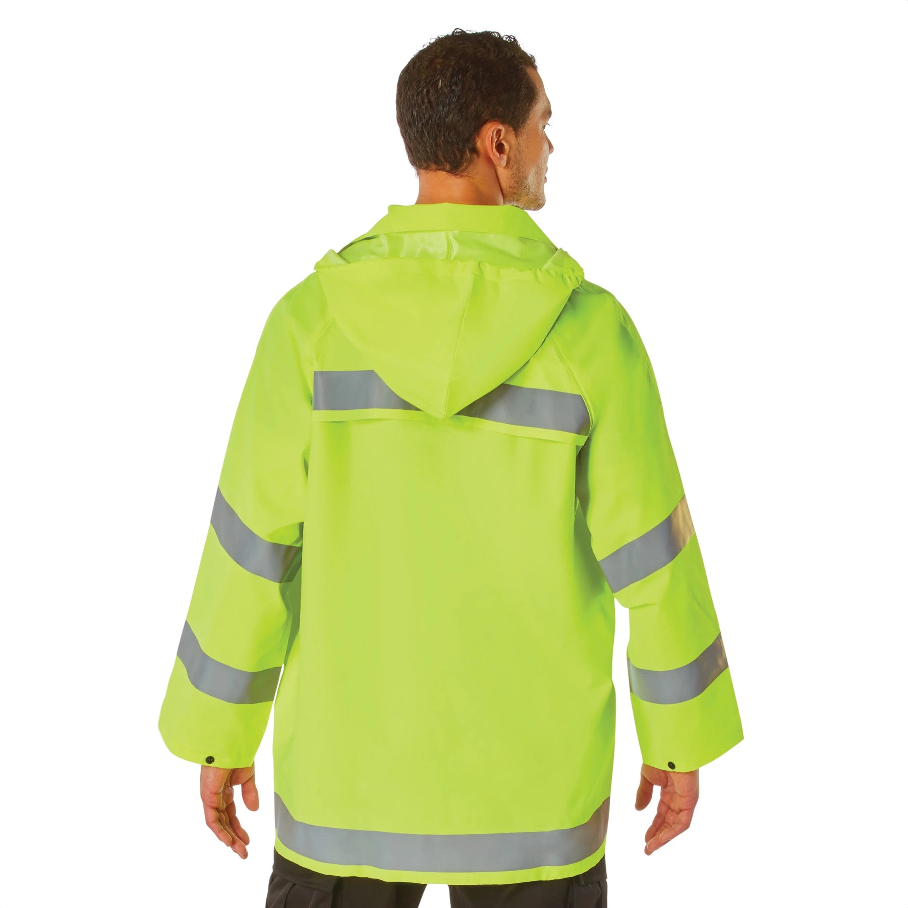 Rothco Safety Reflective Rain Jacket Uniform Jackets alternate photo