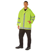 Rothco Safety Reflective Rain Jacket Uniform Jackets close-up photo