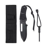 Rothco Large Paracord Knife With Fire Starter Black Hunting & additional view