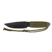 Rothco Paracord Knife With Fire Starter Olive Drab Bug Out reverse view