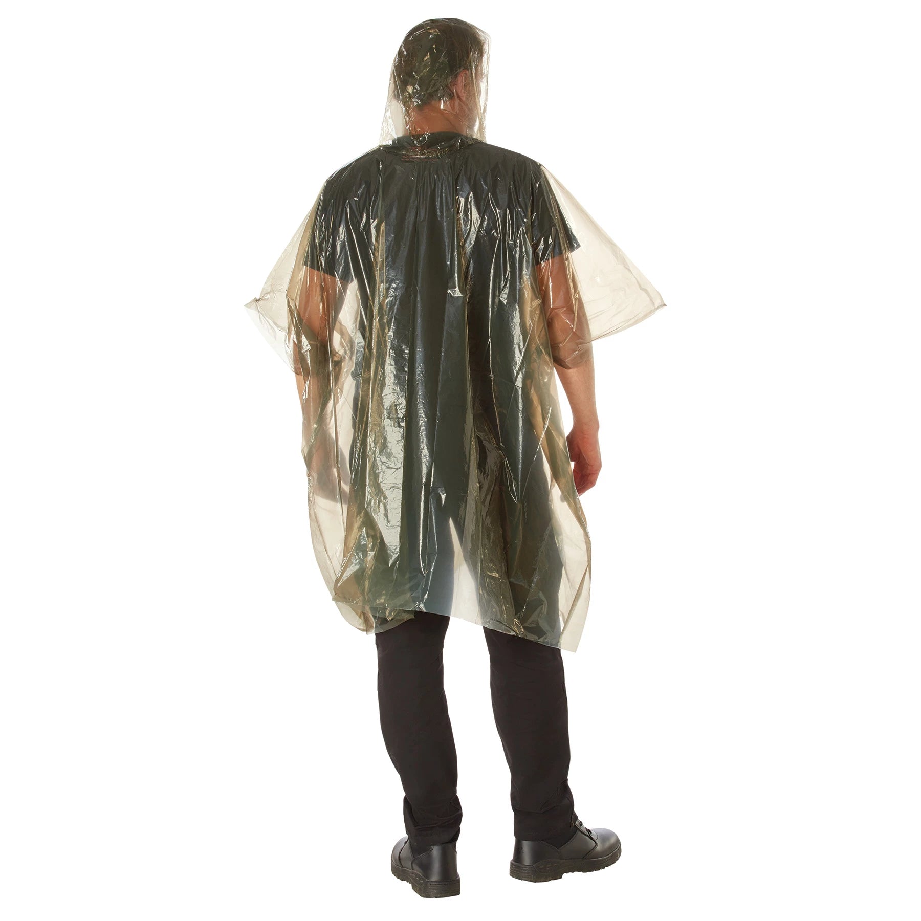 Rothco All Weather Emergency Poncho Bug Out Bag Collection reverse view