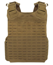 Rothco Laser Cut MOLLE Plate Carrier Vest Black Regular Tactical detail photo