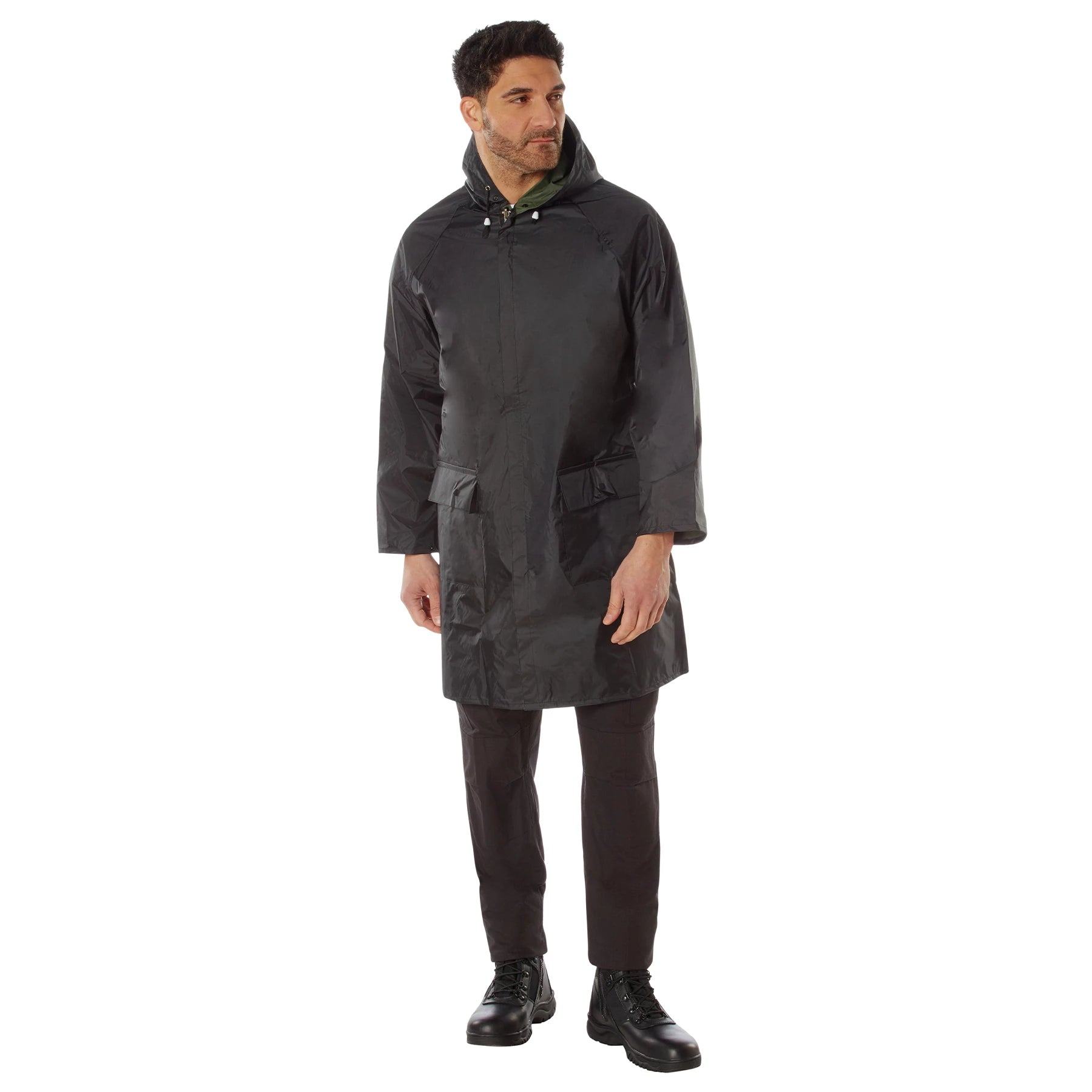 Rothco Reversible 3/4 Length Rain Parka Suits & Jackets side detail photo