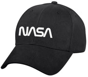 Rothco NASA Worm Logo Low Profile Cap - Black Baseball additional view